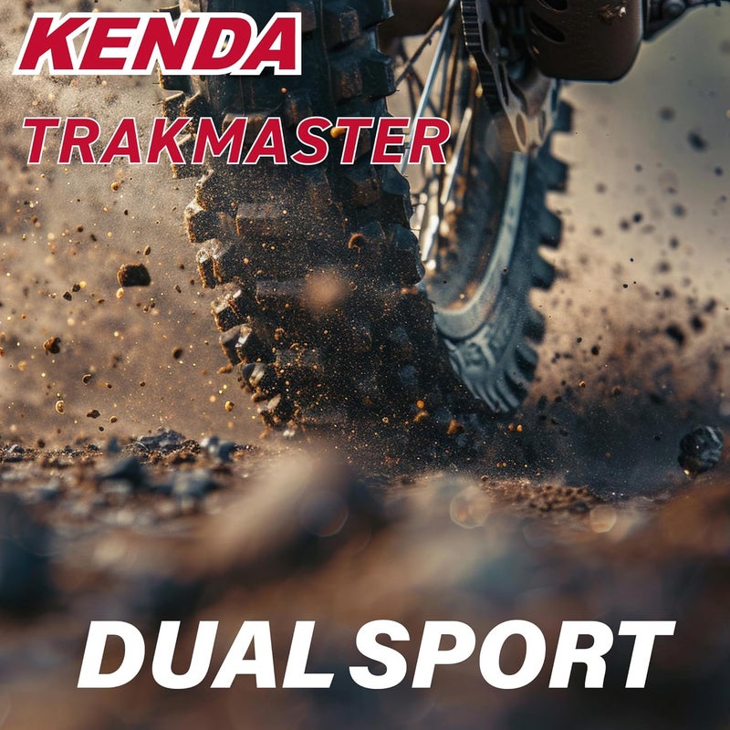 KENDA إطار خلفي Trakmaster K760 110/100-18 للدراجات النارية، دراجات التراب، والدراجات المدينة - أداء متين على الطرق الوعرة والشارع مع سلسلة مفاتيح 110x100x18 - Image 3